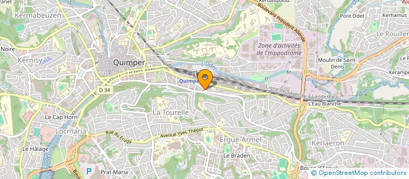 localisation de l'entreprise MONSIEUR VINCENT HENO à QUIMPER