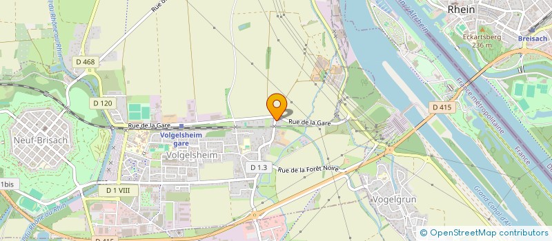 localisation de l'entreprise MONSIEUR VINCENT HENRION  VOLGELSHEIM