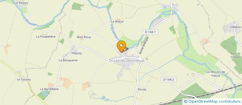 localisation de l'entreprise MONSIEUR VINCENT HERISSON à TRIZAY-LES-BONNEVAL