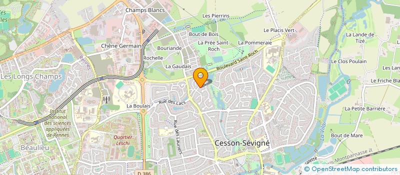 localisation de l'entreprise MONSIEUR VINCENT HERVIOU  CESSON-SEVIGNE