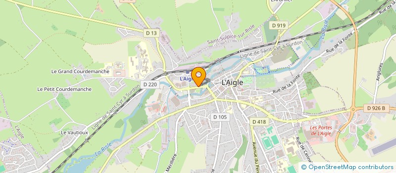 localisation de l'entreprise MONSIEUR VINCENT HEURTAULT à L'AIGLE