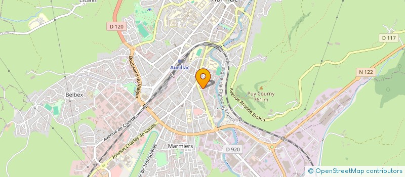 localisation de l'entreprise MONSIEUR VINCENT HILLEREAU  AURILLAC