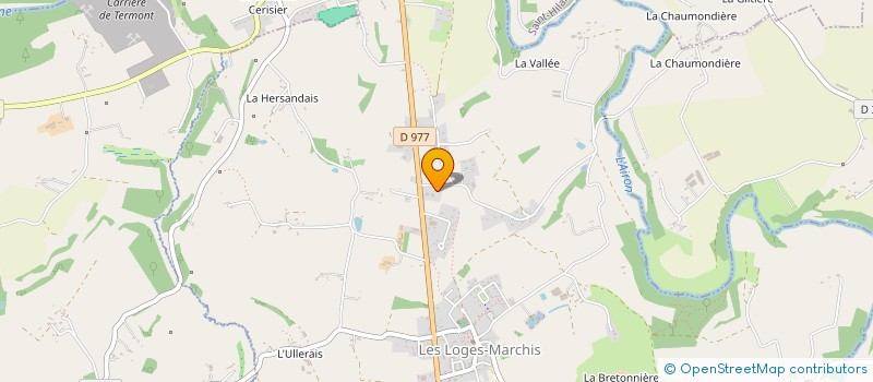 localisation de l'entreprise MONSIEUR VINCENT HIRBEC  LES LOGES-MARCHIS