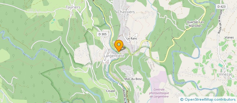 localisation de l'entreprise MONSIEUR VINCENT HIVET à LARGENTIERE
