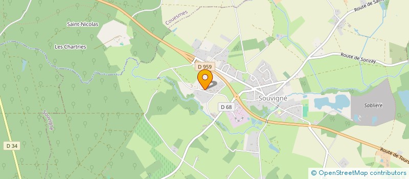 localisation de l'entreprise MONSIEUR VINCENT HOCHEDE  SOUVIGNE