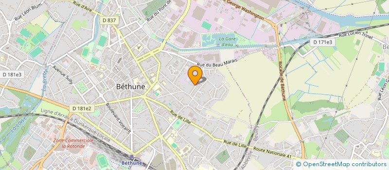 localisation de l'entreprise MONSIEUR VINCENT HOCHIN  BEUVRY