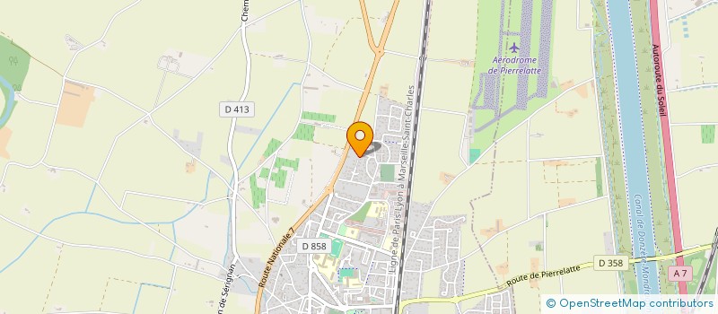 localisation de l'entreprise MONSIEUR VINCENT HODIERNE  PIERRELATTE