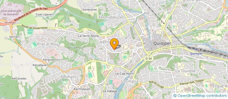 localisation de l'entreprise MONSIEUR VINCENT HOFFMANN à QUIMPER