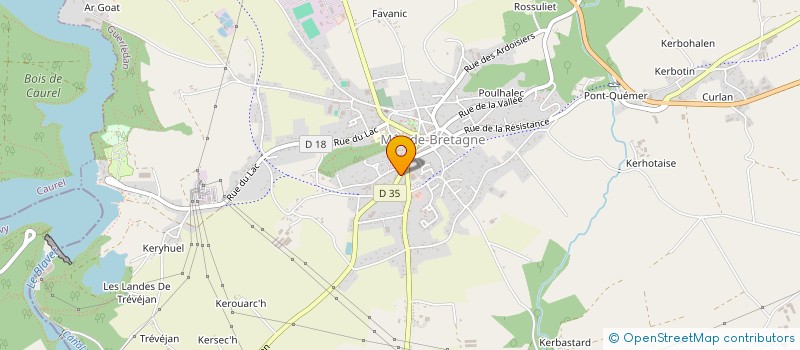 localisation de l'entreprise MONSIEUR VINCENT HOFMANN  GUERLEDAN