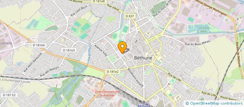 localisation de l'entreprise MONSIEUR VINCENT HOLLANDER à BETHUNE