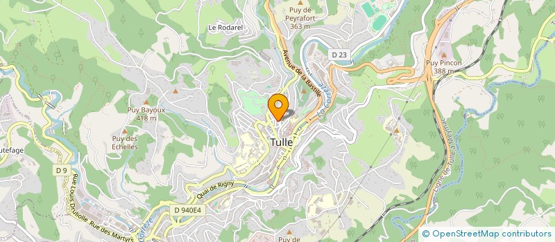 localisation de l'entreprise MONSIEUR VINCENT HONDIER  TULLE