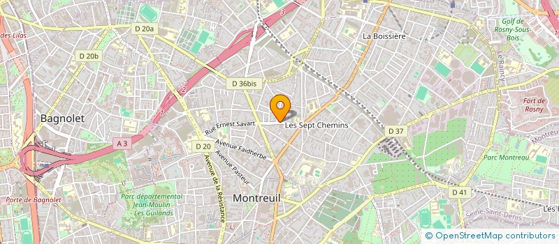 localisation de l'entreprise MONSIEUR VINCENT HUBER à MONTREUIL