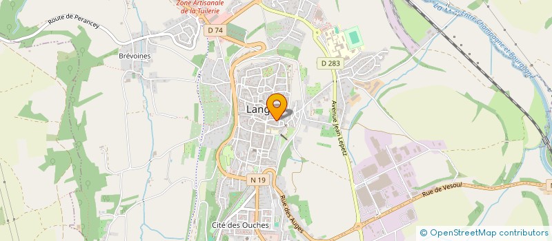 localisation de l'entreprise MONSIEUR VINCENT HUDELEY à LANGRES