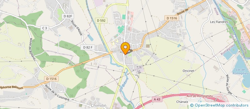 localisation de l'entreprise MONSIEUR VINCENT HUGONNARD  AOSTE