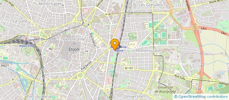 localisation de l'entreprise MONSIEUR VINCENT HUGONNET à DIJON