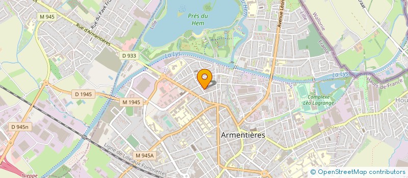 localisation de l'entreprise MONSIEUR VINCENT HUGOT à ARMENTIERES