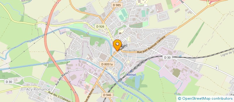 localisation de l'entreprise MONSIEUR VINCENT HUGUES PIERR COURTEHOUX  RETHEL