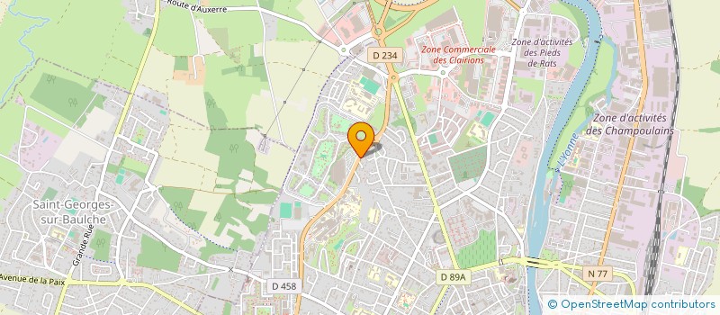 localisation de l'entreprise MONSIEUR VINCENT HUMEAU à AUXERRE