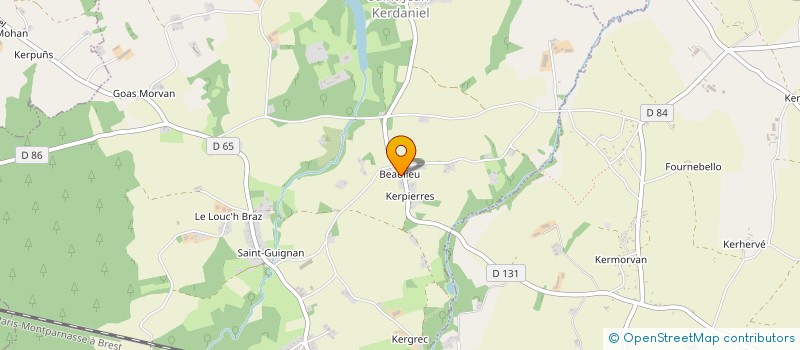 localisation de l'entreprise MONSIEUR VINCENT HUNAULT  SAINT-JEAN-KERDANIEL