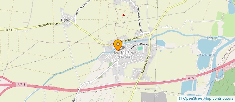 localisation de l'entreprise MONSIEUR VINCENT HUNAULT  LES MARTRES-D'ARTIERE