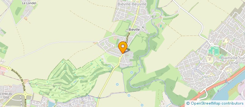 localisation de l'entreprise MONSIEUR VINCENT HUWART  BIEVILLE-BEUVILLE