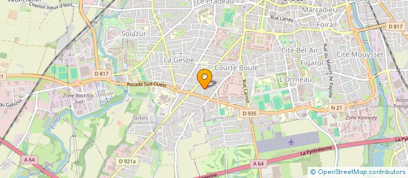 localisation de l'entreprise MONSIEUR VINCENT IBOS  TARBES