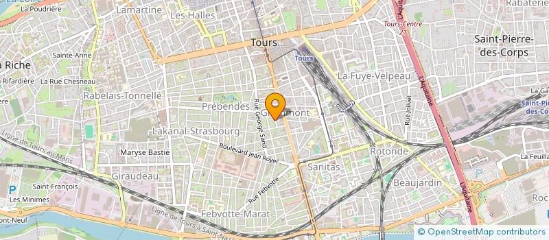 localisation de l'entreprise MONSIEUR VINCENT IDEZ  TOURS