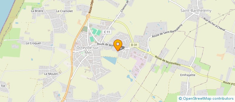 localisation de l'entreprise MONSIEUR VINCENT JACQUEL  OCTEVILLE-SUR-MER