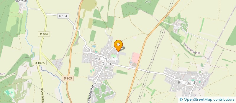 localisation de l'entreprise MONSIEUR VINCENT JACQUET  ASNIERES-LES-DIJON