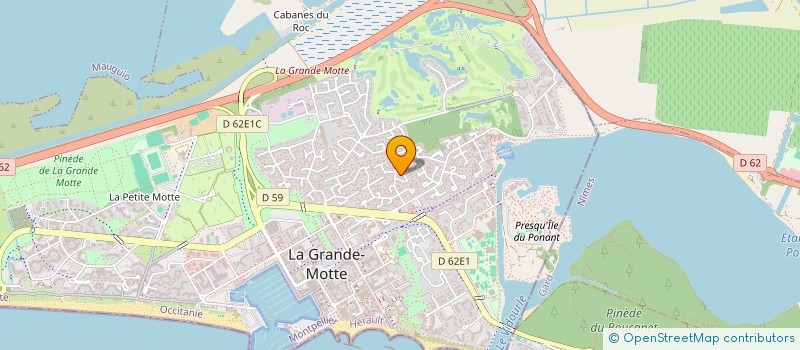 localisation de l'entreprise MONSIEUR VINCENT JACQUOT  LA GRANDE-MOTTE