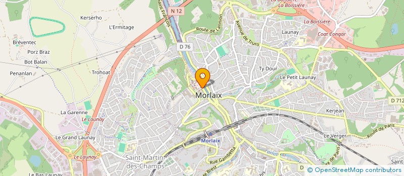 localisation de l'entreprise MONSIEUR VINCENT JALBERT  MORLAIX