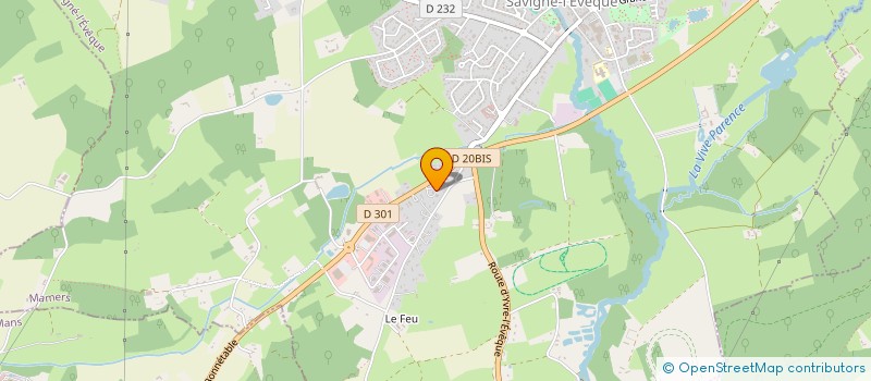 localisation de l'entreprise MONSIEUR VINCENT JARDIN  SAVIGNE-L'EVEQUE