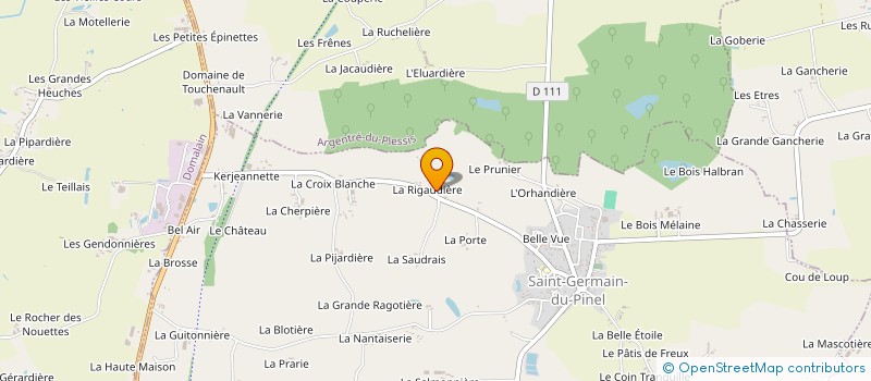 localisation de l'entreprise MONSIEUR VINCENT JARRY  SAINT-GERMAIN-DU-PINEL