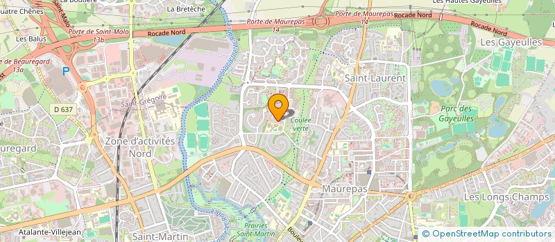 localisation de l'entreprise MONSIEUR VINCENT JEAN CADORET  RENNES