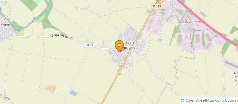 localisation de l'entreprise MONSIEUR VINCENT JEANNEAU  SAINT-JEAN-DE-BEUGNE