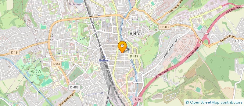 localisation de l'entreprise MONSIEUR VINCENT JEANNIN à BELFORT