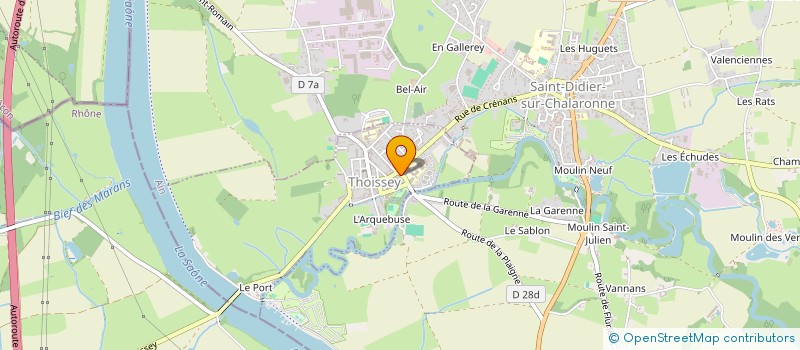 localisation de l'entreprise MONSIEUR VINCENT JEGER  THOISSEY