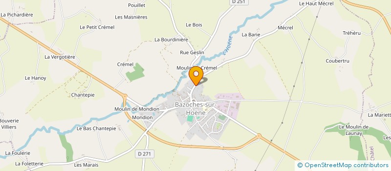 localisation de l'entreprise MONSIEUR VINCENT JIRARD à BAZOCHES-SUR-HOENE