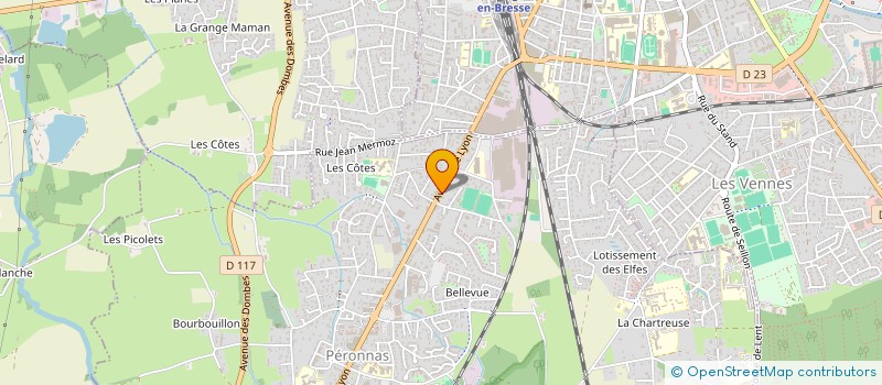 localisation de l'entreprise MONSIEUR VINCENT JOUGLA  PERONNAS