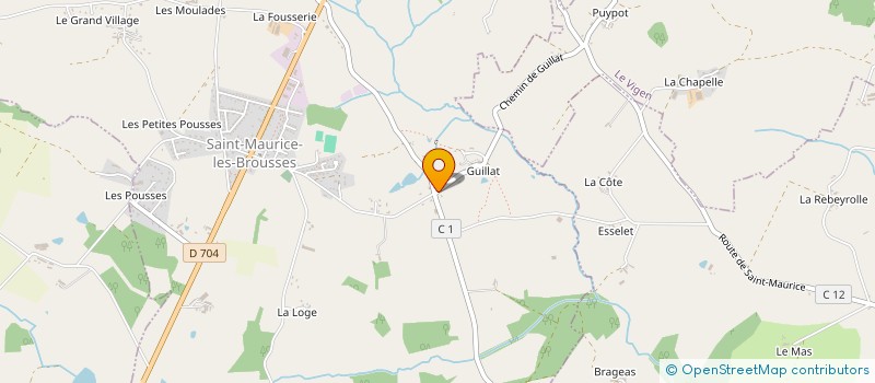 localisation de l'entreprise MONSIEUR VINCENT JUCHEREAU  SAINT-MAURICE-LES-BROUSSES