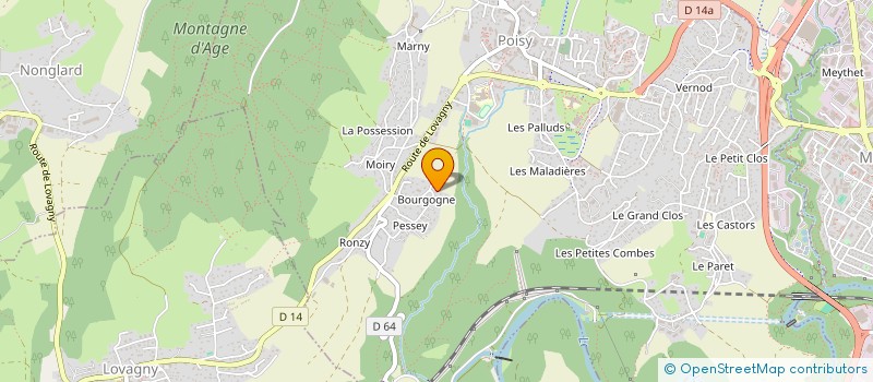 localisation de l'entreprise MONSIEUR VINCENT JUNILLON  POISY