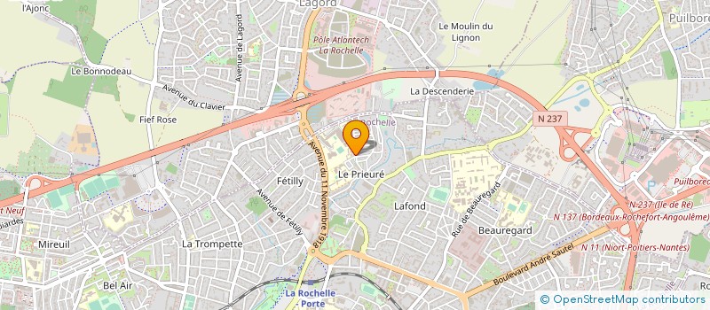 localisation de l'entreprise MONSIEUR VINCENT JUTARD  LA ROCHELLE