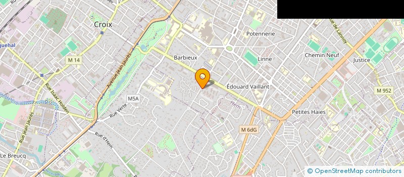 localisation de l'entreprise MONSIEUR VINCENT KATCHAVENDA à ROUBAIX