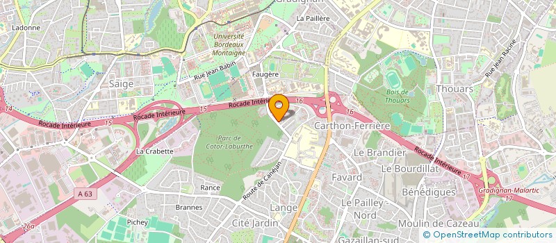 localisation de l'entreprise MONSIEUR VINCENT KEOMANIVANH  GRADIGNAN