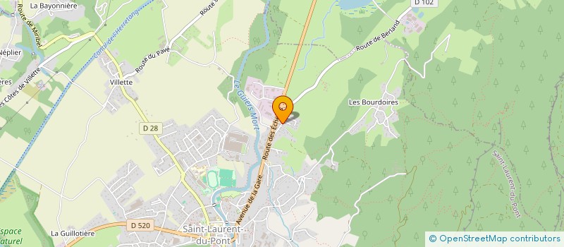 localisation de l'entreprise MONSIEUR VINCENT KIRBILLER  SAINT-LAURENT-DU-PONT