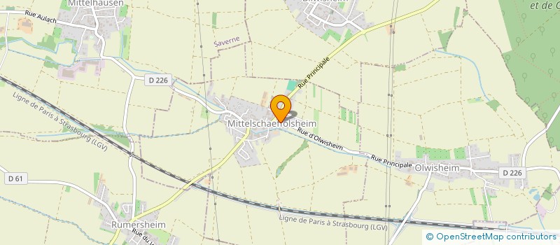 localisation de l'entreprise MONSIEUR VINCENT KOESSLER  MITTELSCHAEFFOLSHEIM