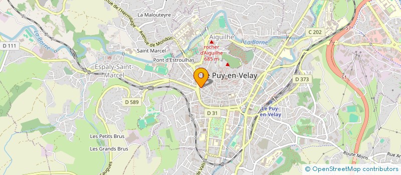 localisation de l'entreprise MONSIEUR VINCENT KPONTON  LE PUY-EN-VELAY