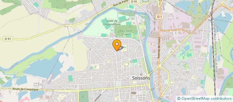 localisation de l'entreprise MONSIEUR VINCENT KUREZ à SOISSONS