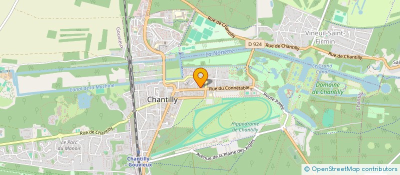 localisation de l'entreprise MONSIEUR VINCENT L AHELEC  CHANTILLY