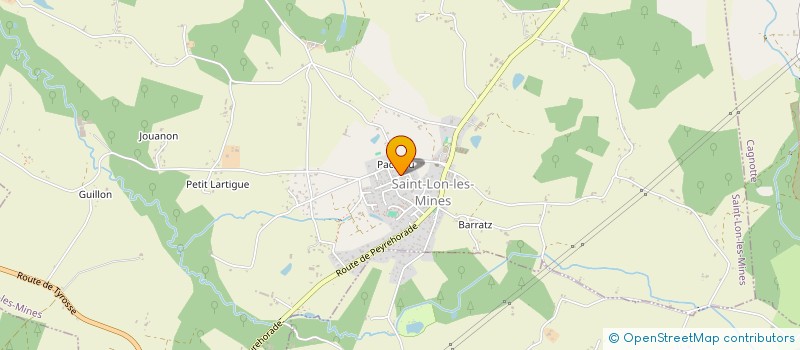 localisation de l'entreprise MONSIEUR VINCENT LABORDE  SAINT-LON-LES-MINES